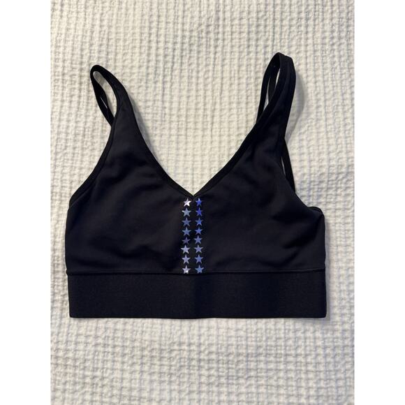 Ultracor Women's Black Sports Bra Strappy Size XS Star - Picture 1 of 3